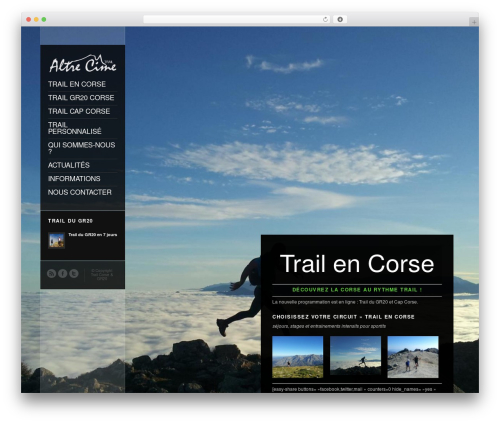 Flashlight WordPress theme - trail-corse.fr