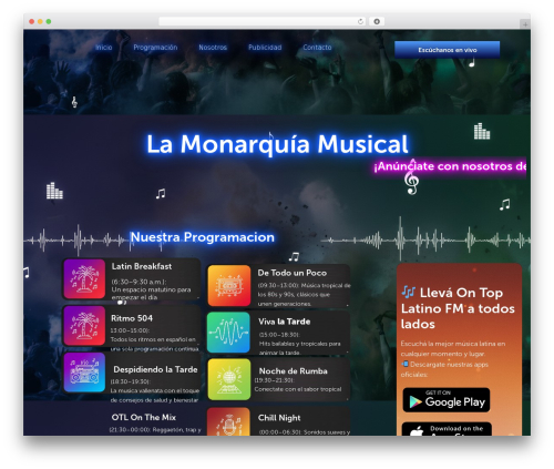 Radio player premium WordPress plugin - ontoplatinofm.net