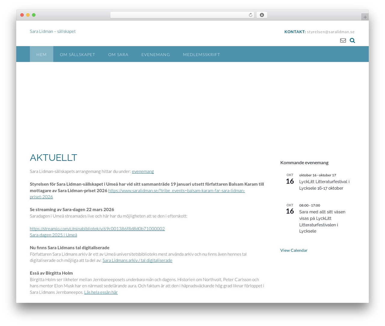 Panoramic free WP theme - saralidman.se Panoramic free WP theme - saralidman.se