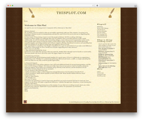 Parchment Draft WordPress website theme - thisplot.com