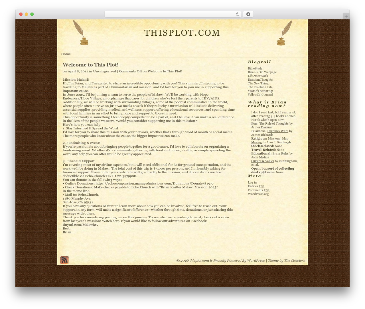 Parchment Draft WordPress website theme - thisplot.com Parchment Draft WordPress website theme - thisplot.com