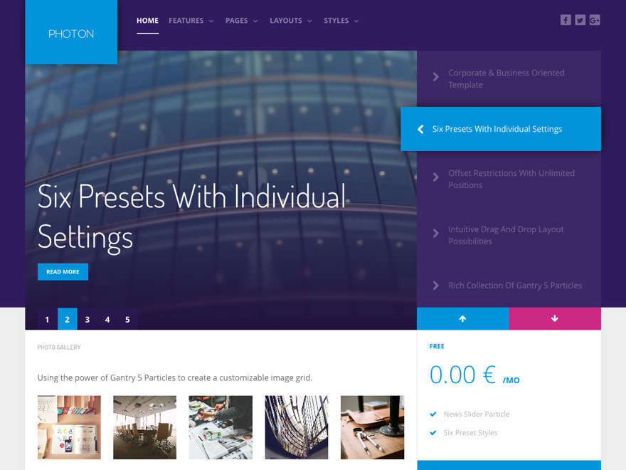 Photon WordPress theme