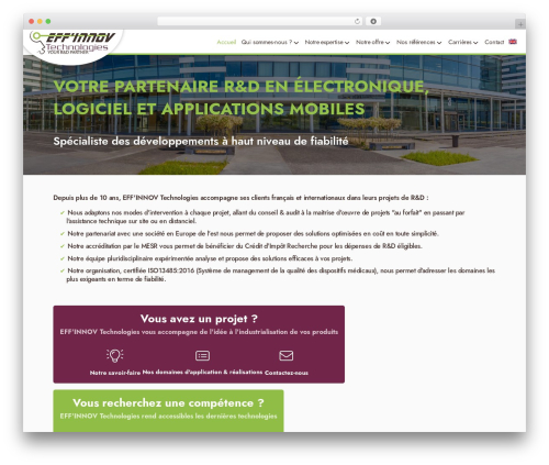 Pro theme WordPress - effinnov.com