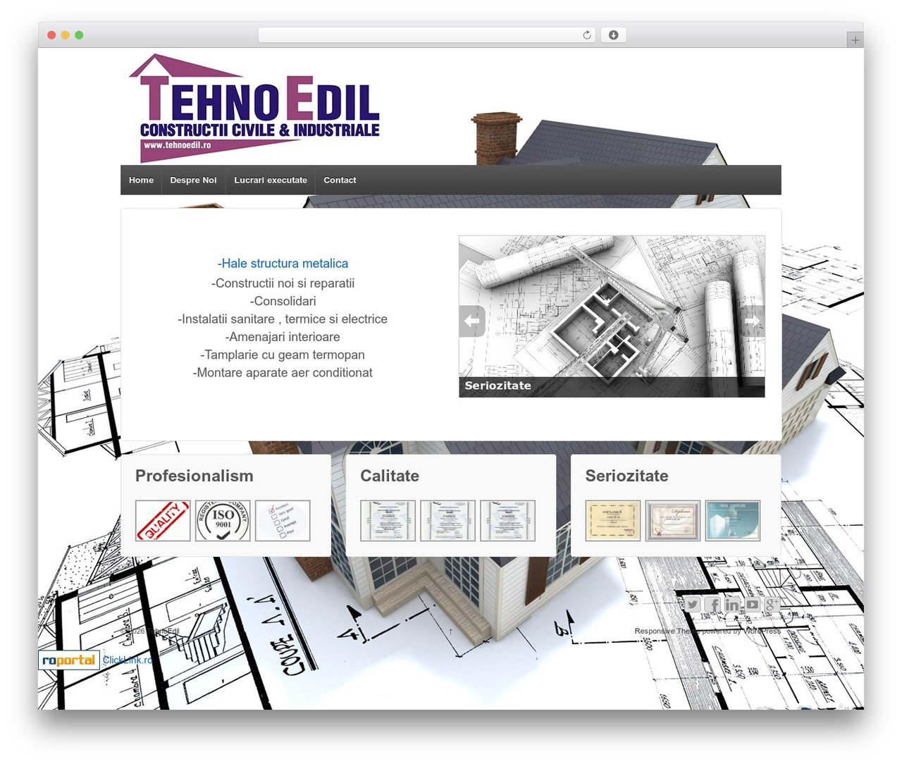Responsive premium WordPress theme - tehnoedil.ro