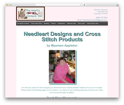 Responsive Pro premium WordPress theme - theheartscontent.com