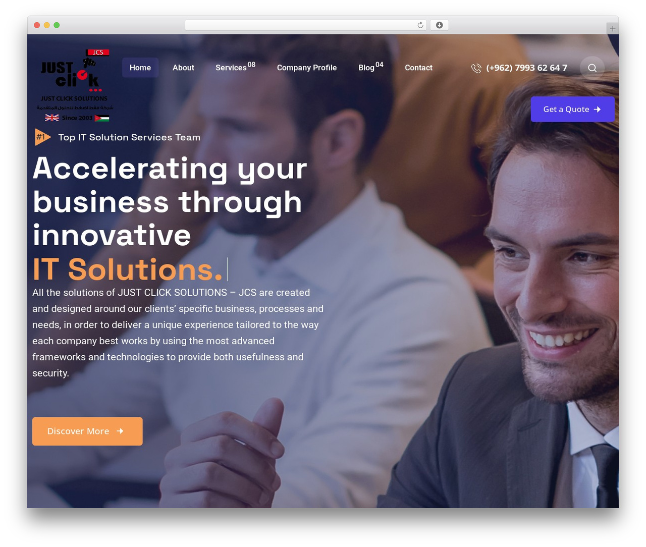 Tekone theme WordPress - justclick.jo Tekone theme WordPress - justclick.jo