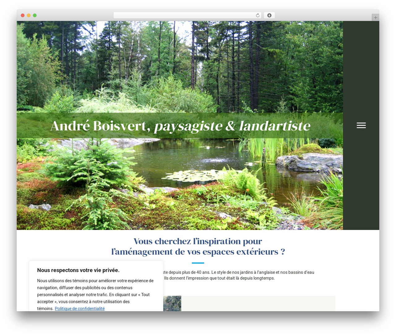 Theme WordPress Beaver Builder Theme - andreboisvert.ca