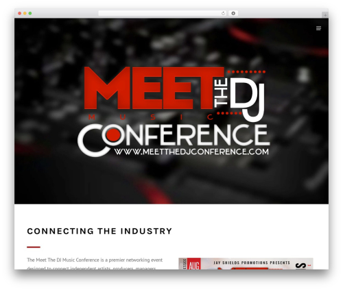 Zample WordPress theme - meetthedjconference.com