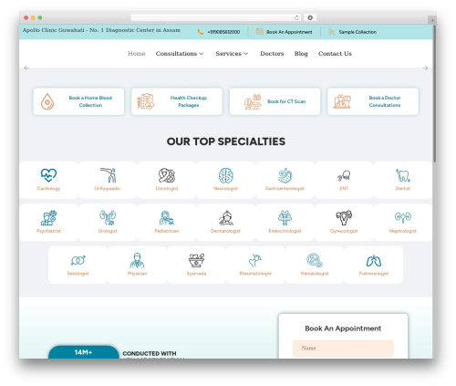 CliLab WP theme - apolloclinicguwahati.com