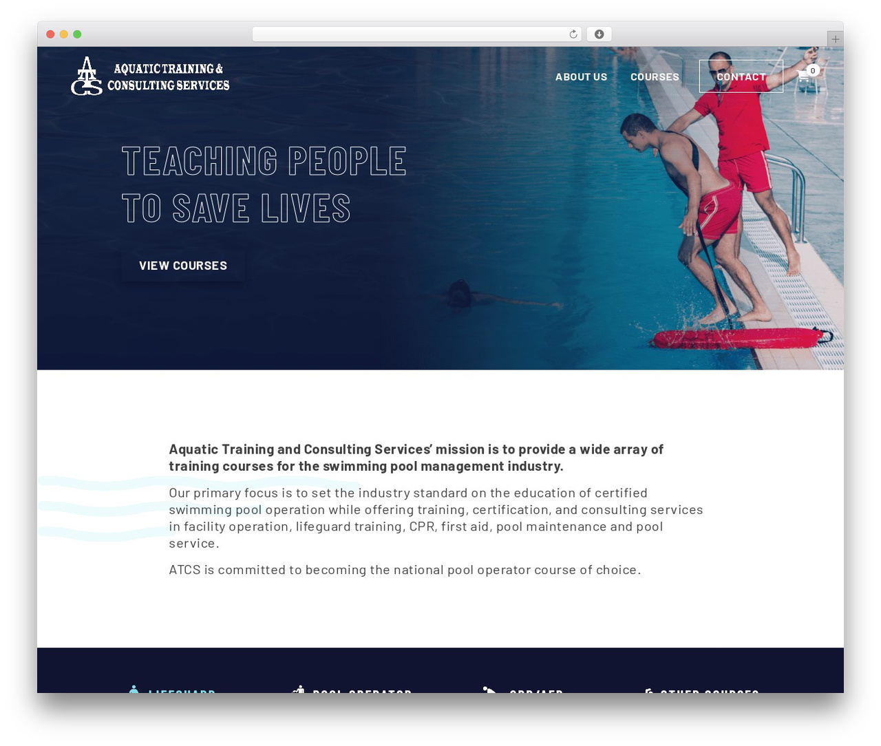WordPress theme Apache - aquatictrainingservice.com