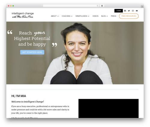 WordPress theme Divi - intelligentchange.life