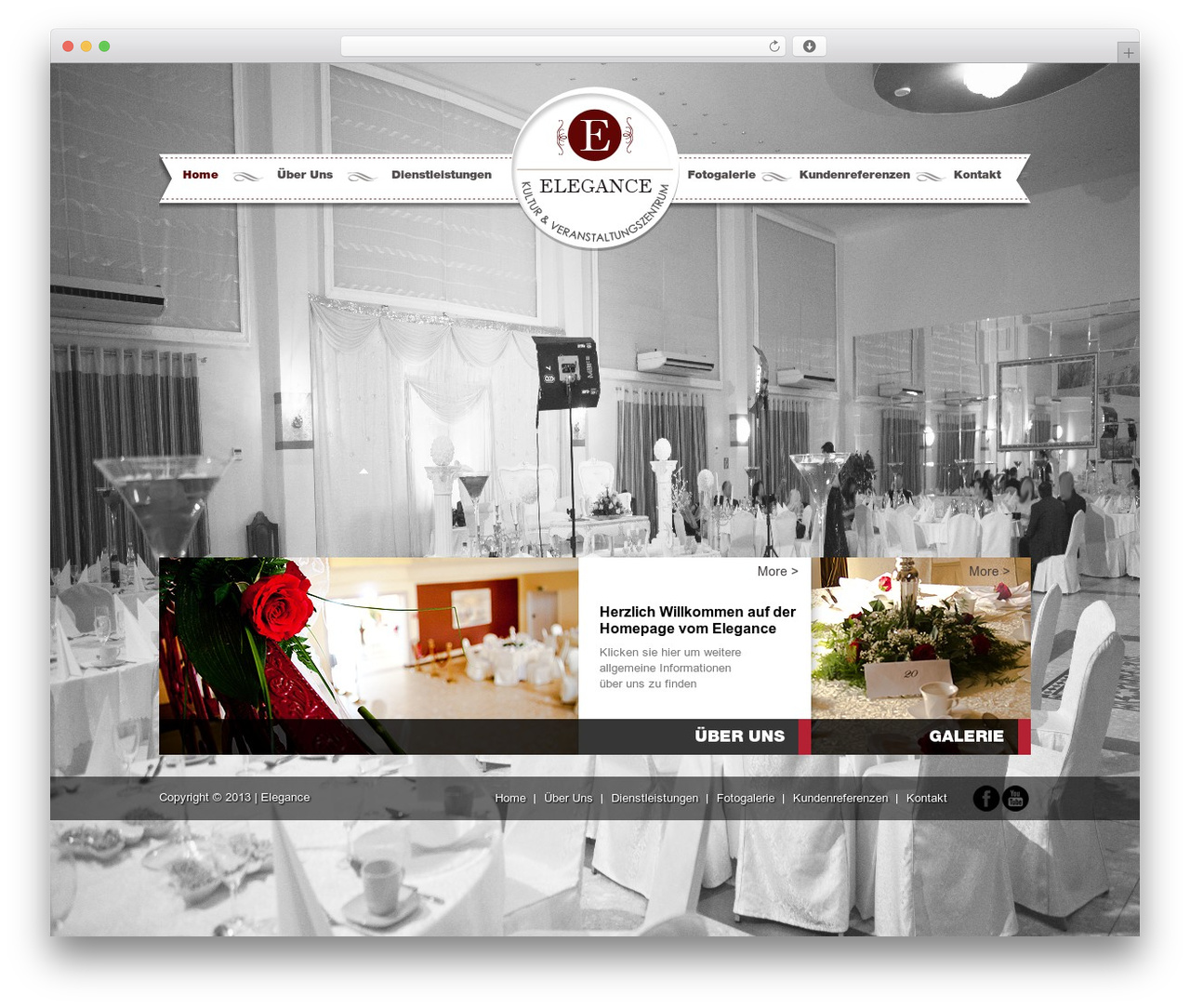 wp-bootstrap WordPress theme - veranstaltungssaal-elegance.de