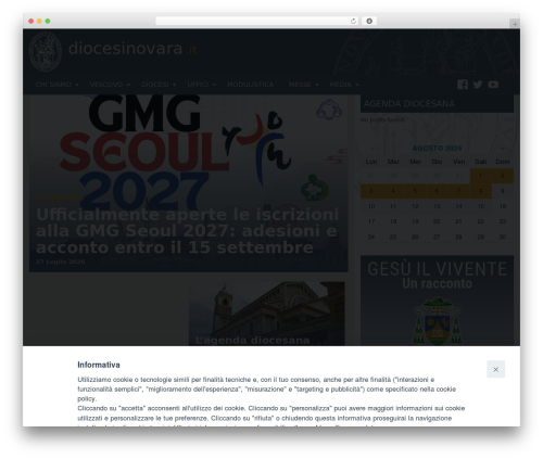 Iandu cookieconsent WordPress plugin - diocesinovara.it