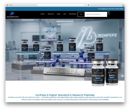 Shopbuilder WordPress plugin - ironpepz.com