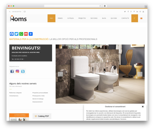 Oi portfolio WordPress plugin - materialshoms.cat