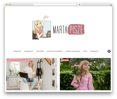 Carrino WordPress blog theme - martapisze.pl