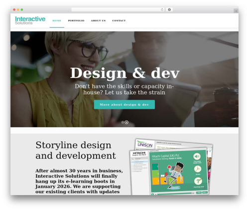 DGWork WordPress theme - interactivesolutions.co.uk
