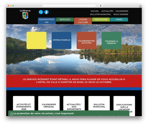 Tramweb loi 25 WordPress plugin - municipalite.laminerve.qc.ca