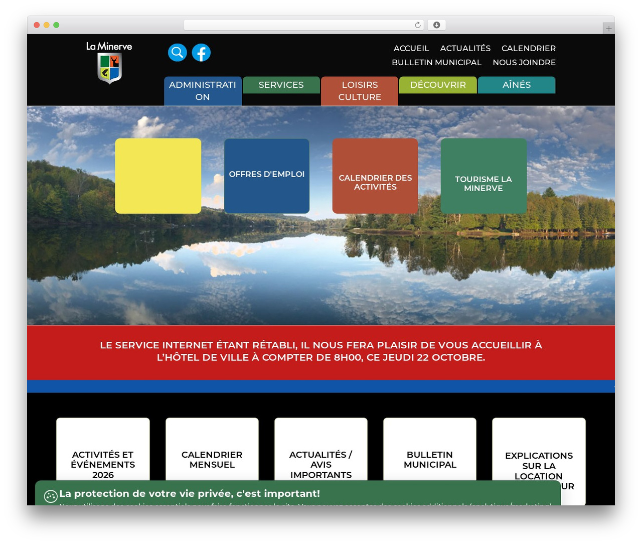 Divi WordPress theme - municipalite.laminerve.qc.ca