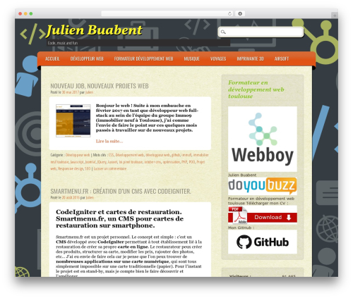 ePublishing best WordPress template - julienbuabent.fr