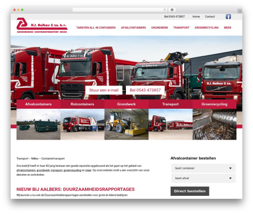 Fuze framework theme WordPress - aalbersbv.nl