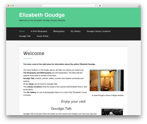 Klein WordPress theme - elizabethgoudge.org