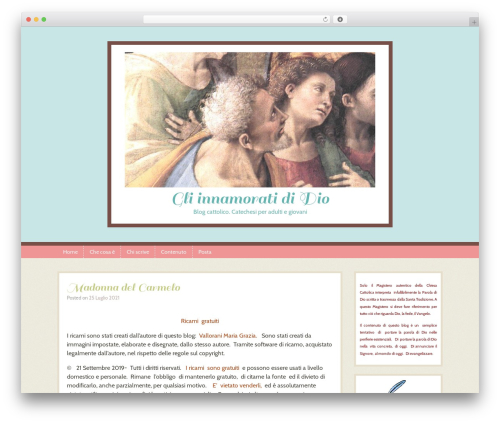 Patchwork WordPress blog theme - gliinnamoratididio.it