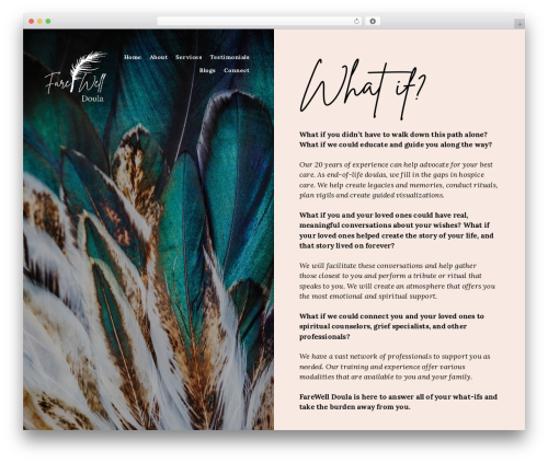 WordPress theme Aperitive - farewelldoula.com