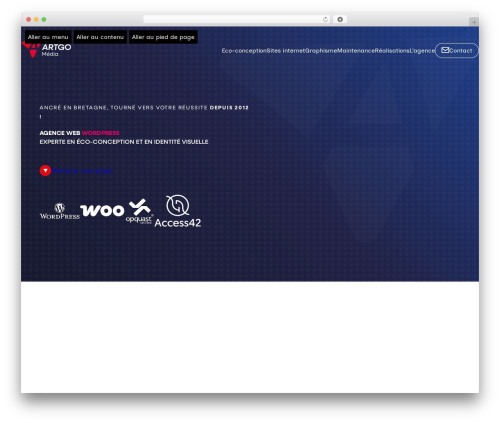 WordPress theme ARTGO Theme base - artgomedia.com