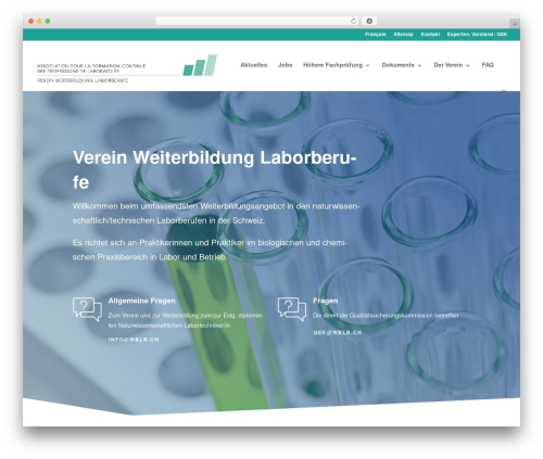 WordPress theme Divi - wblb.ch