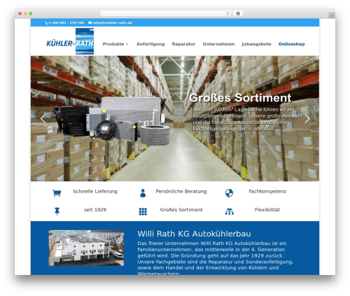 WordPress theme Divi - kuehler-rath.de