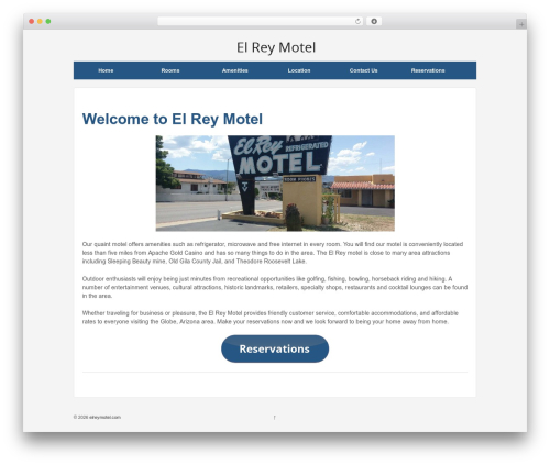 Best WordPress theme Responsive Pro - elreymotel.com