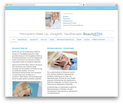 Bootstrap Basic top WordPress theme - beauty-elite.de