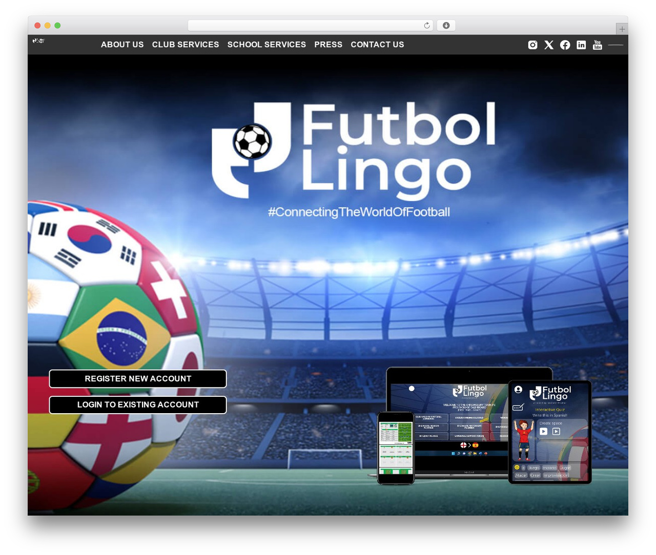 Bootstrap Basic4 top WordPress theme - futbollingo.com