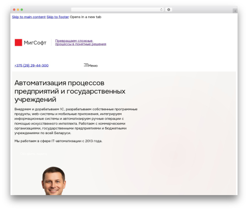 Bricks WordPress theme - migsoft.by