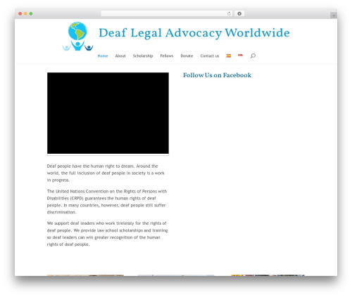 Divi WordPress theme - deaf-law.org