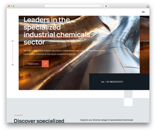 Industrium WordPress theme - technoindustrialproducts.com