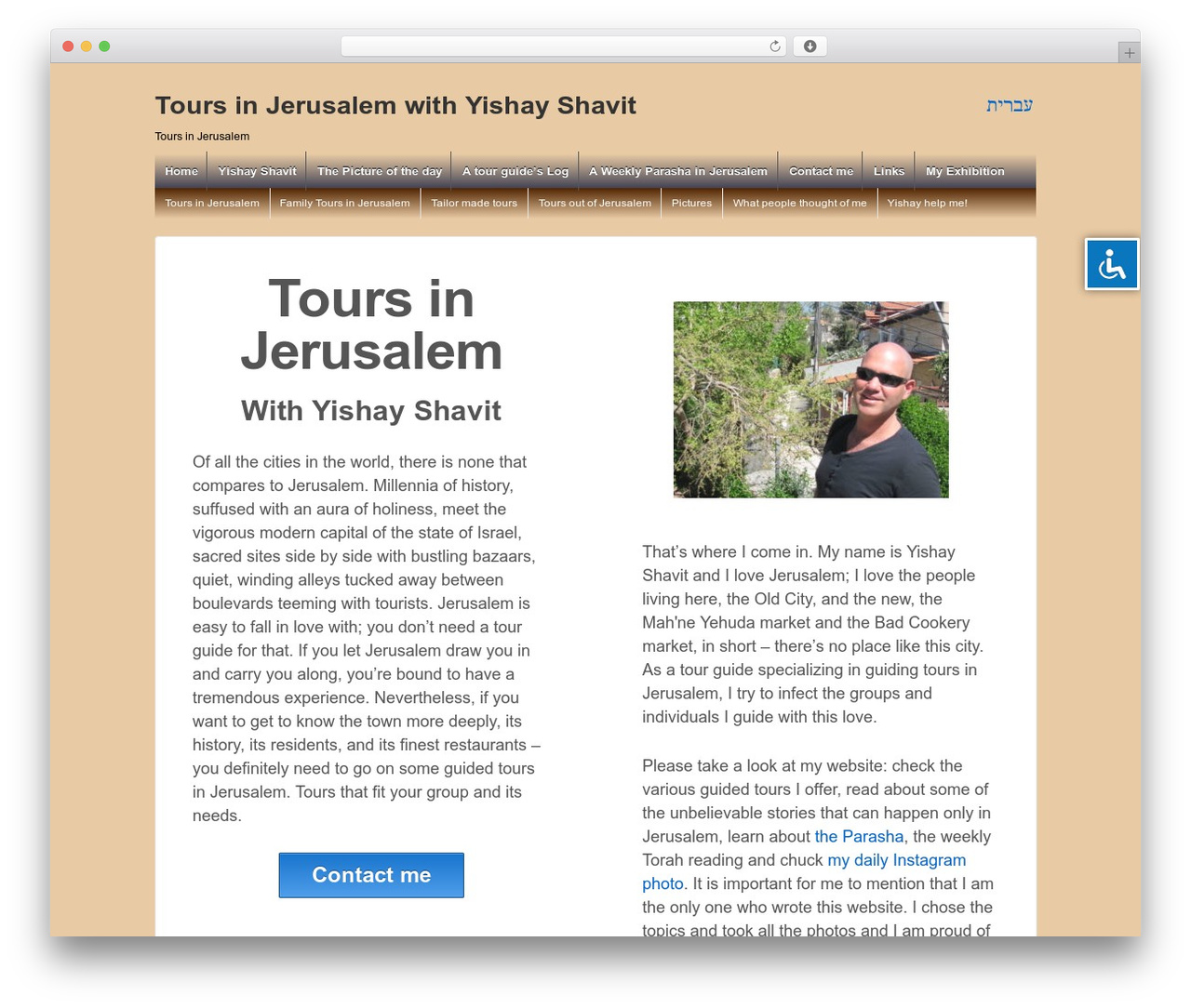 Responsive Child Theme theme WordPress - tourinjerusalem.com