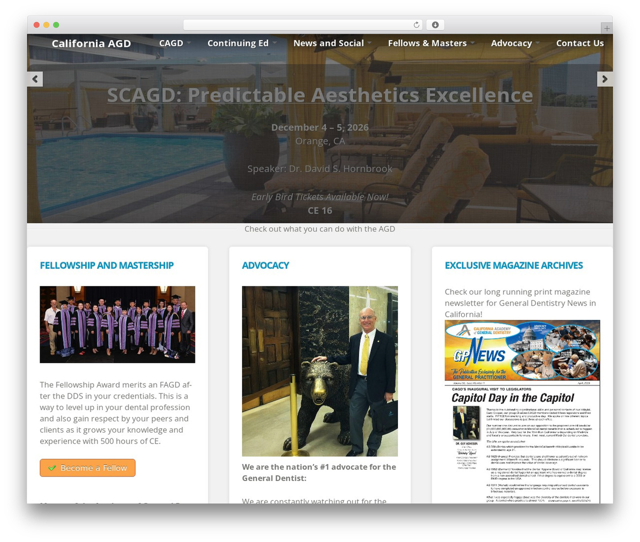 Scrollider theme WordPress - caagd.org