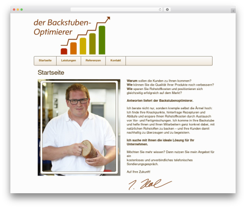 Skeleton WordPress theme - backstubenoptimierer.de