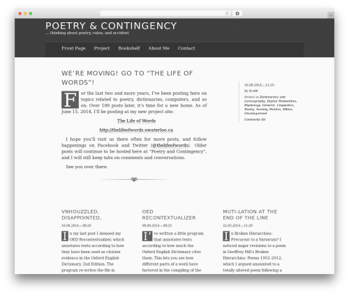 The Erudite premium WordPress theme - poetry-contingency.uwaterloo.ca