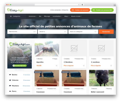 Theme WordPress Adifier - easy-agri.com