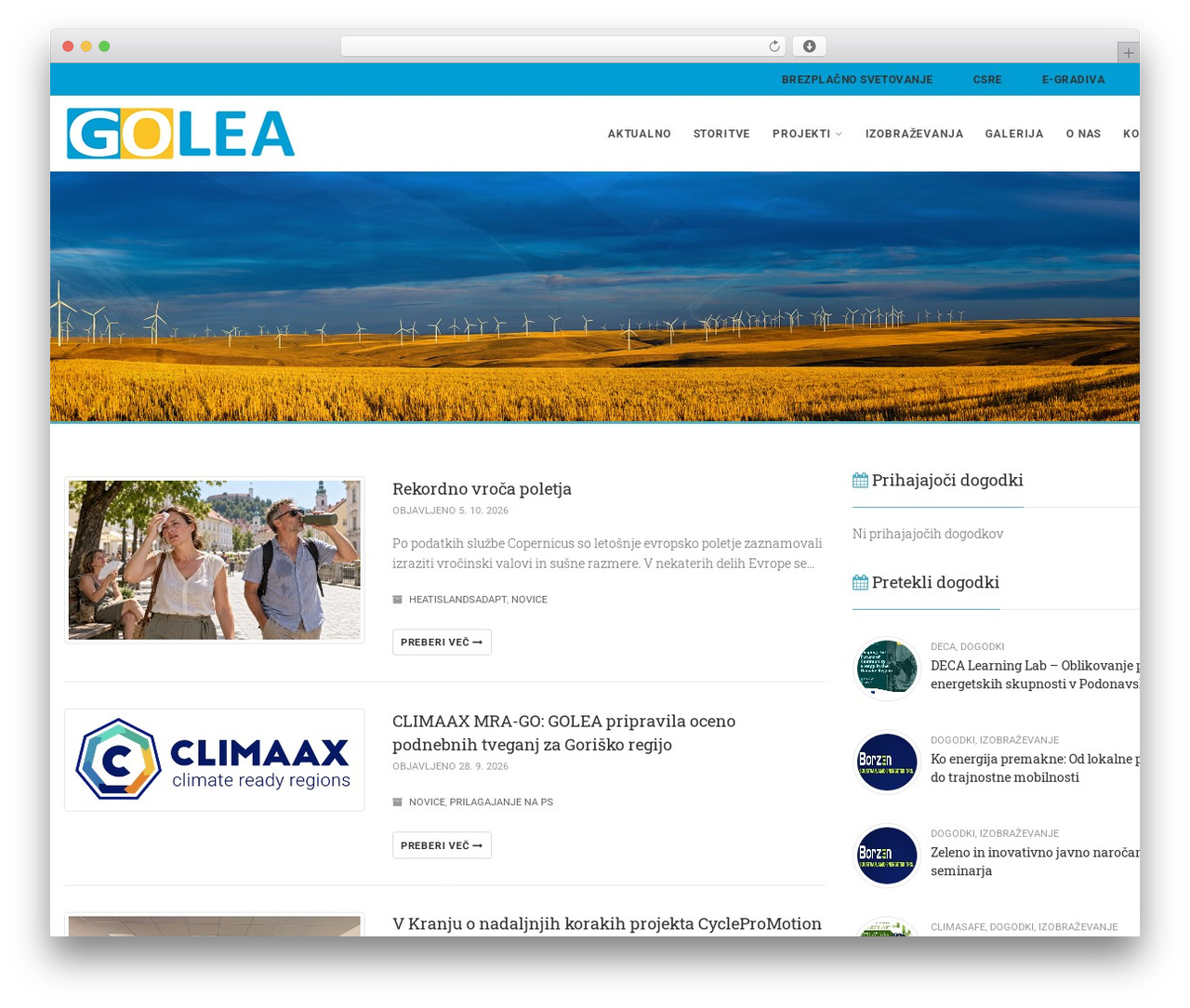 Theme WordPress GAEA - golea.si