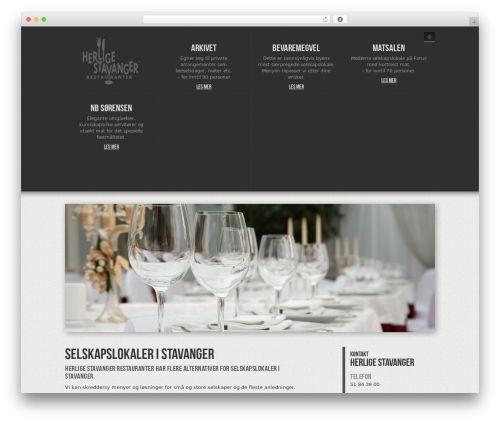 Theme WordPress Maksimer - selskapslokalerstavanger.no