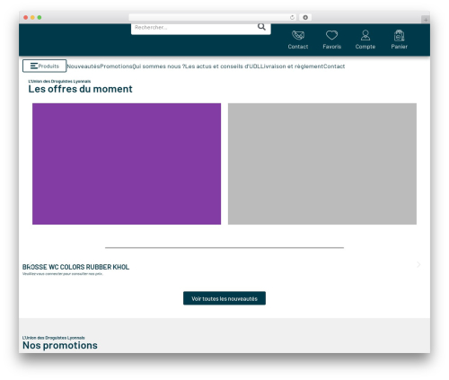 Wordpress Elementor theme WordPress - udl-shop.fr