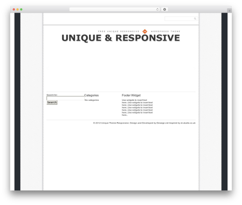 WordPress theme Unique Theme Responsive - deprinsat.ro