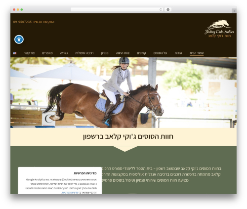 Berlin theme WordPress - jockeyclub.co.il