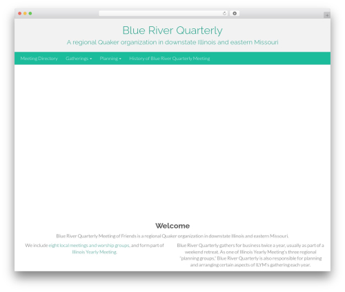Flat Bootstrap theme WordPress - blueriverquarterly.org
