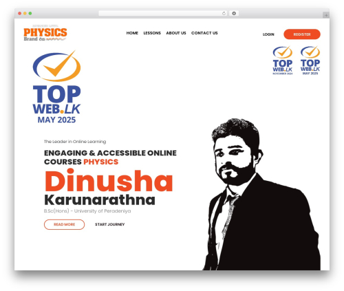 Physics Zone theme WordPress - physicszone.lk