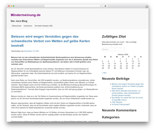 Start WordPress theme - mindermeinung.de Start WordPress theme - mindermeinung.de